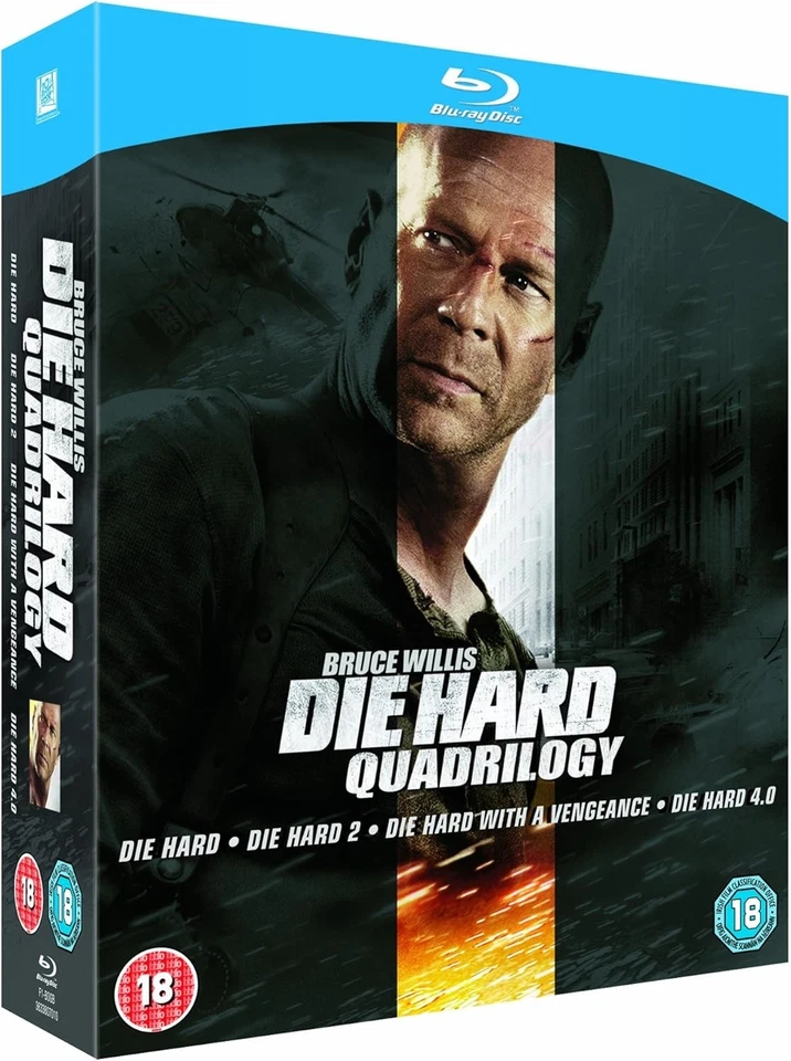Die Hard Quadrilogy - 1/2/Die Hard With A Vengence/Die Hard 4.0 Blu Ray - New - Image 1 of 1