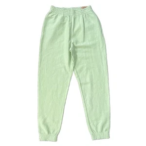 Victorias Secret PINK Heavyweight Rib High Waist Campus Jogger Pants Green S NWT - Picture 1 of 7