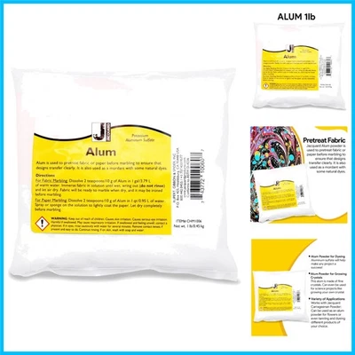 Polvo de aluminio de 1 lb para marmoleado - Pretratamiento de tela esencial para diseños transparentes Foto 1 de 4