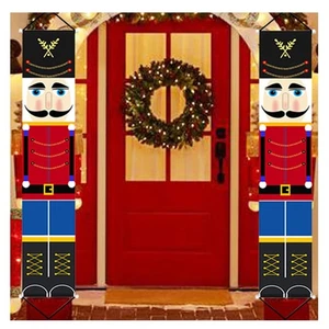 Weihnachten Nussknacker Banner Dekoration Outdoor - 6,2ft Solider Nussknacker Ch... - Bild 1 von 8