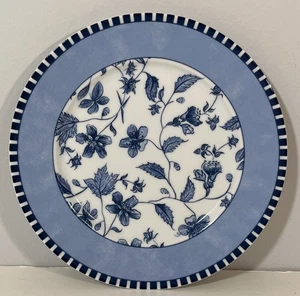 Spal Porcelanas Adagio Blue and White Floral Salad Plate 8 Inch - Picture 1 of 12