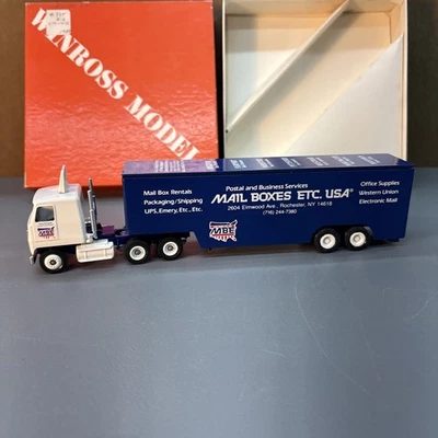 Winross Mail Boxes Etc EE. UU. Rochester, NY 1:64 Diecast Semi, EC Foto 1 de 3
