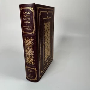 Black Night White Snow Franklin Library 1st Ed Harrison Salisbury Leather HC - Bild 1 von 3