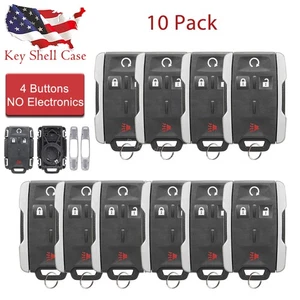 10 For Chevy Silverado 2014 2015 2016 2017 2018 Remote Key Fob Shell Case - Picture 1 of 7