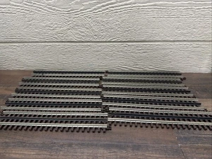 Atlas 3 Rail Track O Gauge 6045 Straight  10inch Lot Of 10 - Picture 1 of 4