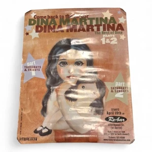 Raro póster semanal Dina Martina Back to the Rebar Seattle 22" x 17" - Imagen 1 de 6