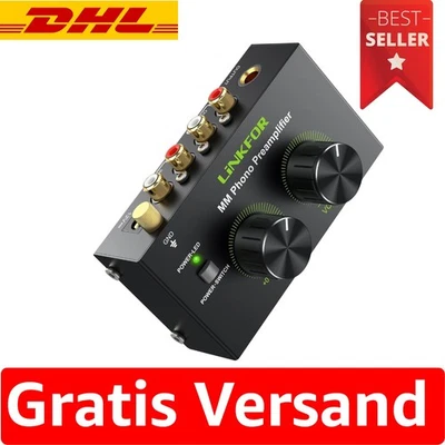 Hochwertiger Phono-Vorverstärker für MM-Plattenspieler mit Rauschunterdrückung - Bild 1 von 4