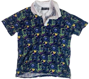 WESC Polo All Over Stampa Grafica Unisex Uomo - M - Foto 1 di 4