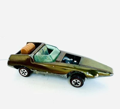 Contrabandista Johnny Lightning Topper 1970 Raro Oliva con Barril Fundición Original Foto 1 de 4