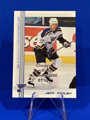 2000-01 BAP Memorabilia Chicago Times 2000 Jeff Finley St. Louis SSP 07/10 Rare - Image 1 of 2