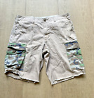 Ralph Lauren Denim & Supply  Distressed Camo Cargo Shorts Sz 36