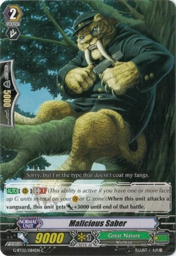 4 x Malicious Sabre - G-BT02/084EN - C Near Mint / Mint, English - Image 1 of 1