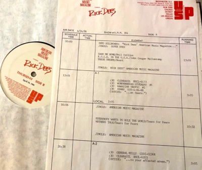 4/24/86 RICK DEES MUSIC MAGAZINE; TEARS FOR FEARS FEATURE; ZZ TOP, PHIL COLLINS - Image 1 of 2