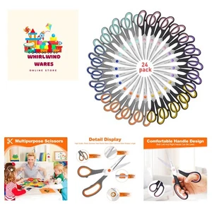 Schere für Büro Schulbedarf, 8" Schere Allzweck Großpackung Set 24-P... - Bild 1 von 9