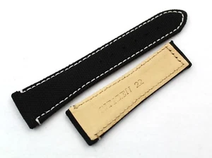 Citizen Black Cordura Strap 22/18Mm Unisex Sporty Deployant Accessories New - Picture 1 of 4