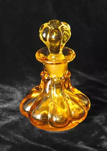 Small Amber Art Nouveau Perfume, French, Ca 1910 - Picture 1 of 4