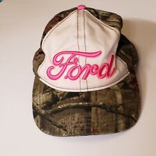 Ford Hat Cap Snap Back Adjustable Womens Camouflage Pink One Size