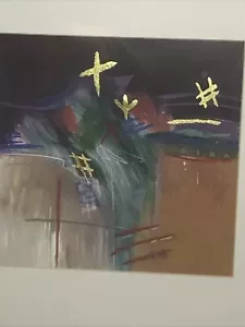 1995 - Ann Dergara - Sogni - Astratto moderno - Stampa - Arte - Lamina d'oro - Foto 1 di 10
