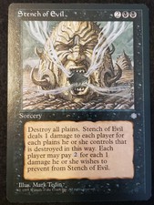 Stench of Evil X4 Ice Age LP MTG Magic the Gathering Cards Play Set