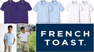 French Toast 2-Pack Boys Short Sleeve Pique Polo Shirt - 1402670 - Picture 1 of 16