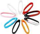  18PCS 9 Colors Anti-Lost Silicone Rubber Rings Holder Multipurpose Adjustable 
