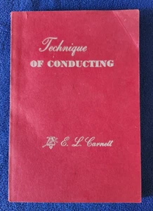 1948 E.L. Carnett Technique of Conducting book. Broadman Press. Congregational - Imagen 1 de 4