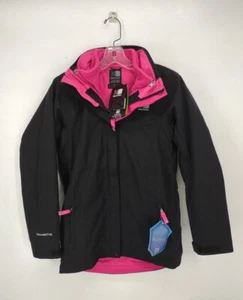 NWT Karrimor 3 in 1 Jacket Junior Size US 13 UK 13 Yrs Black Pink MSRP $97.99 - Picture 1 of 19