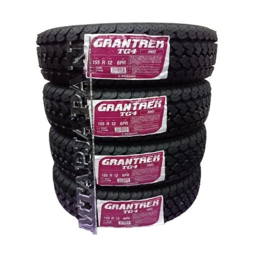 4x Dunlop Grandtrek TG4 155R12 6PR 155/80R12 Snow Mud New from Japan 155 80 12 - Image 1 of 4