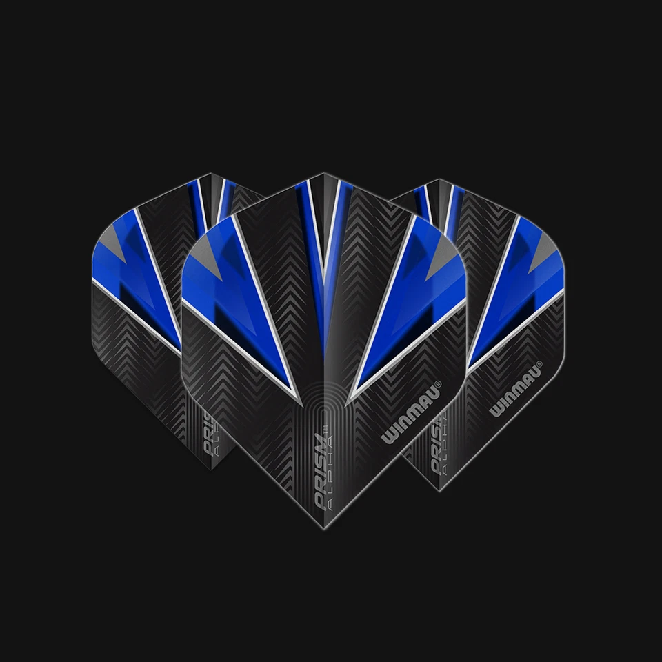 Winmau Prism Alpha Standard Dart Flight - Black & Blue