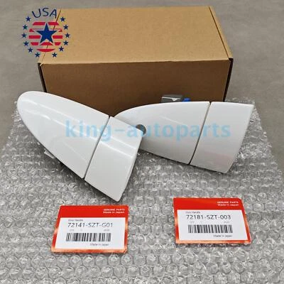 New Pair Left & Right White For Honda CRZ CR-Z Door Outer Handles 2011-2015 Foto 1 de 4