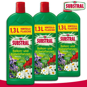 Substral 3 x 1300 ML Liquid Balcony And Container Plant Food With Guano
