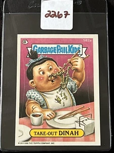 1988 Topps Series 15 OS15 Garbage Pail Kids DC (die-cut) Take-Out Dinah 582a - Picture 1 of 3