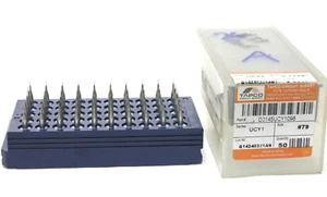Tapco 0.368mm x 2.5mm #79 Tungsten Carbide PCB Micro Pilot Drill Bit Set of 50 - Picture 1 of 4