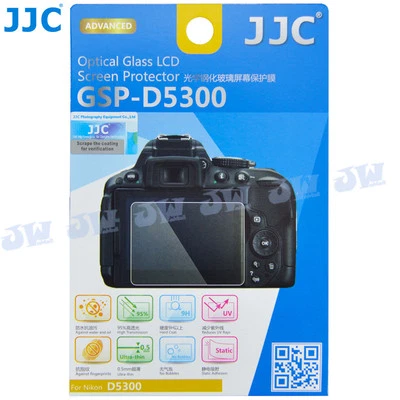 JJC Optical Tempered Glass LCD Screen Protector Cover fr Nikon D5300 D5500 D5600 - Image 1 of 4