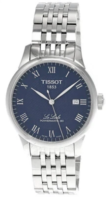 TISSOT LE LOCLE POWERMATIC 80 BLU DIAL SS MEN'S WATCH T006.407.11.043.00 - Image 1 of 4