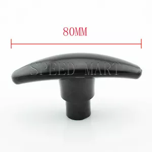 1 pieza de plástico negro M8 8 mm hilo hembra tipo T cabeza en forma de T tuercas de sujeción perno - Imagen 1 de 1