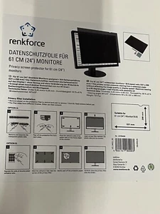 Renkforce RF-4752812 Blickschutzfolie 24" Bildformat: 16:9 Universal Datenschutz - Bild 1 von 2