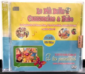 LE PIU' BELLE CANZONCINE & FIABE - I TRE PORCELLINI - CD + DVD NUOVO CELOPHANATO - Foto 1 di 2