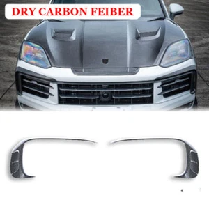 Dry Carbon Fiber Front Bumper Spoiler For Porsche Cayenne 9Y0.2 2024+ - Picture 1 of 9