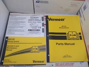 Vermeer MX125 Mischsystem Bediener & Wartung & Teilehandbuch + Honda - Bild 1 von 9