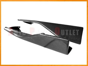 P Style Carbon Fiber Side Skirt Add-on Lip For 2016-2018 BMW F87 M2 Only - Picture 1 of 4