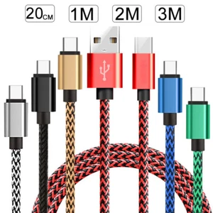 Type C USB C Fast Charging Charger Cable For Samsung S8 S9 S10 S20 S21 Plus Cord - Picture 1 of 16