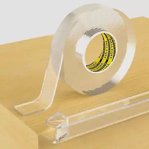 Clear Edge Protector Strip, 0.8In X 9.84FT, Sharp Edge Wrap Cover Tape, Self Adh - Picture 1 of 6