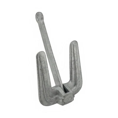 BOOTSZUBEHOER.ONLINE Hall Anker 2,5, 4, 6, 8, 10 kg klassischer Plattenanker Boot verzinkter Stahl