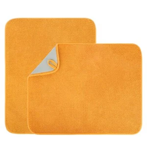 2 Pack Microfiber Dish Drying Mat for Kitchen CounterUltra Absorbent Dish Dra... - Picture 1 of 6