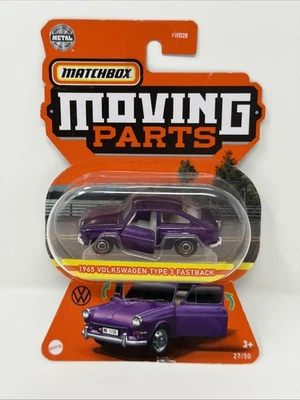 Volkswagen Tipo 3 Fastback 2022 Matchbox piezas móviles #27 1965 púrpura | FSC Foto 1 de 2