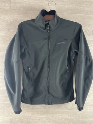 Chaqueta softshell Patagonia para hombre XS, negra, nailon, cremallera EXCELENTE Foto 1 de 4