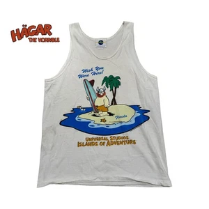 Canotta vintage 1998 Hägar l’orribile Universal Studios uomo M Islands FL - Foto 1 di 5