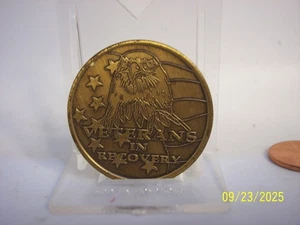 VETERANS IN RECOVERY CHALLENGE COIN - Picture 1 of 2