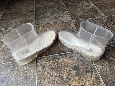 Botas de lluvia UGG Drizlita transparentes impermeables sin cordones - para mujer talla 11 Foto 1 de 4